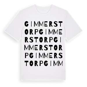 Gimmerstorp ordlek t-shirt – ekologisk bomull t-shirt från Pinshirt