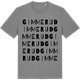 Mid Heather Gray t-shirt med Gimmerud ordlek t-shirt
