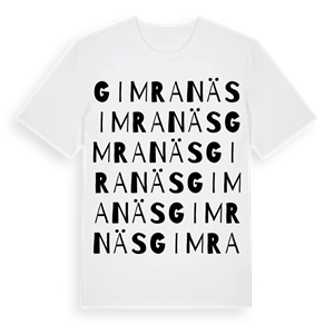 Gimranäs ordlek t-shirt – ekologisk bomull t-shirt från Pinshirt