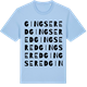 Blue Soul t-shirt med Gingsered ordlek t-shirt