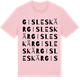 Pink Cotton t-shirt med Gisleskär ordlek t-shirt