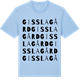 Blue Soul t-shirt med Gisslagård ordlek t-shirt