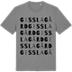 Mid Heather Gray t-shirt med Gisslagård ordlek t-shirt