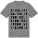 Mid Heather Gray t-shirt med Gisslared ordlek t-shirt
