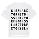 White t-shirt med Gisslaretorpet ordlek t-shirt