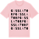 Pink Cotton t-shirt med Gisslatorp ordlek t-shirt