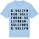 Blue Soul t-shirt med Gisslefors ordlek t-shirt