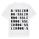 Gissleröd ordlek t-shirt