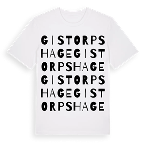 Gistorps hage ordlek t-shirt – ekologisk bomull t-shirt från Pinshirt