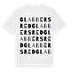 Glabbersred ordlek t-shirt