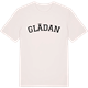 Vintage White t-shirt med Glädan böjd t-shirt