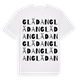 White t-shirt med Glädan ordlek t-shirt