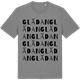 Mid Heather Gray t-shirt med Glädan ordlek t-shirt
