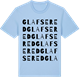 Blue Soul t-shirt med Glafsered ordlek t-shirt