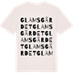 Vintage White t-shirt med Glamsgärdet ordlek t-shirt