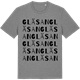 Mid Heather Gray t-shirt med Gläsan ordlek t-shirt