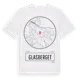 White t-shirt med Glasberget t-shirt