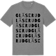 Mid Heather Gray t-shirt med Gläserud ordlek t-shirt
