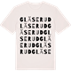 Vintage White t-shirt med Gläserud ordlek t-shirt