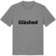 Mid Heather Gray t-shirt med Gläshed fetstil t-shirt