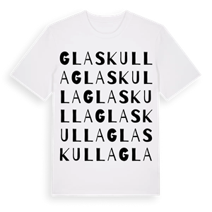 Glaskulla ordlek t-shirt – ekologisk bomull t-shirt från Pinshirt