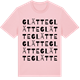 Pink Cotton t-shirt med Glätte ordlek t-shirt