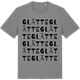 Mid Heather Gray t-shirt med Glätte ordlek t-shirt