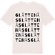 Vintage White t-shirt med Glättenäs ordlek t-shirt