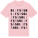 Pink Cotton t-shirt med Glifsås ordlek t-shirt