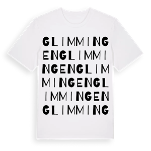 Glimmingen ordlek t-shirt – ekologisk bomull t-shirt från Pinshirt