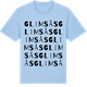 Blue Soul t-shirt med Glimsås ordlek t-shirt