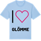 Blue Soul t-shirt med Jag älskar Glömme t-shirt stort tryck