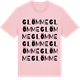 Pink Cotton t-shirt med Glömme ordlek t-shirt