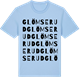 Blue Soul t-shirt med Glömserud ordlek t-shirt
