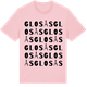 Pink Cotton t-shirt med Glosås ordlek t-shirt