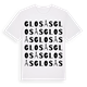 White t-shirt med Glosås ordlek t-shirt
