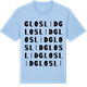 Blue Soul t-shirt med Gloslid ordlek t-shirt