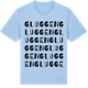 Blue Soul t-shirt med Gluggen ordlek t-shirt