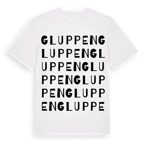 Gluppen ordlek t-shirt – ekologisk bomull t-shirt från Pinshirt