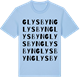Blue Soul t-shirt med Glysbyn ordlek t-shirt