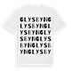 Glysbyn ordlek t-shirt