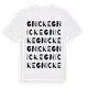 White t-shirt med Gnicke ordlek t-shirt
