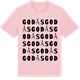 Pink Cotton t-shirt med Godås ordlek t-shirt