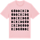 Pink Cotton t-shirt med Göddered ordlek t-shirt