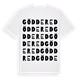 White t-shirt med Göddered ordlek t-shirt