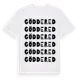 White t-shirt med Göddered ordlek t-shirt