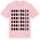 Pink Cotton t-shirt med Godhögen ordlek t-shirt