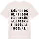 Vintage White t-shirt med Gökalid ordlek t-shirt