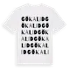 White t-shirt med Gökalid ordlek t-shirt