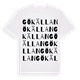 White t-shirt med Gökällan ordlek t-shirt